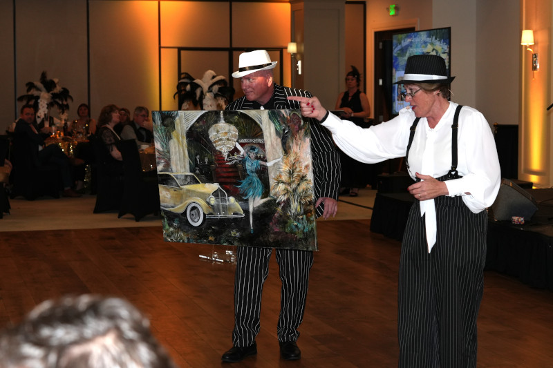 Auctioneer - with painting